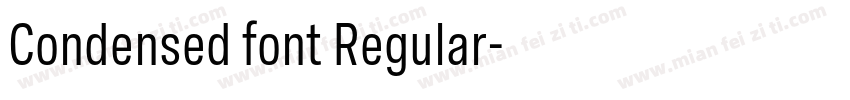 Condensed font Regular字体转换